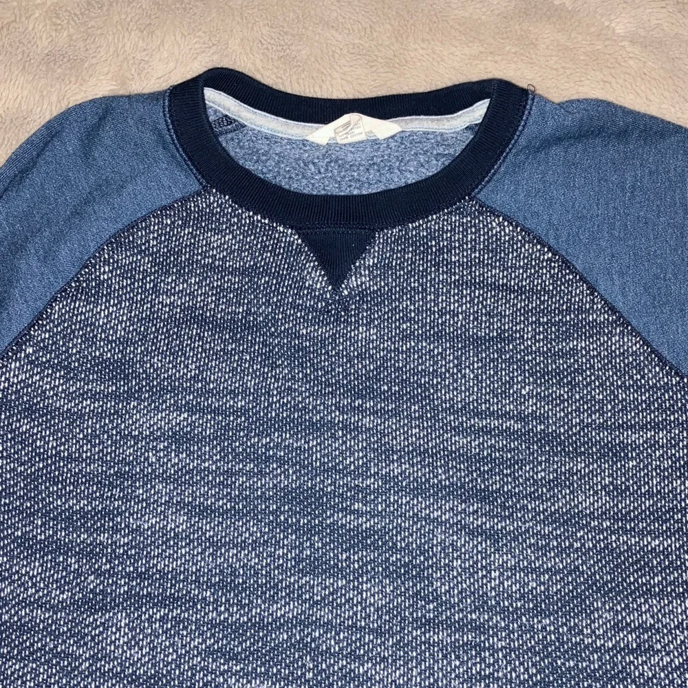 🔹4 for $30 Lands' End Kids Heathered Blue Crewneck Sweatshirt, Large (14-16)